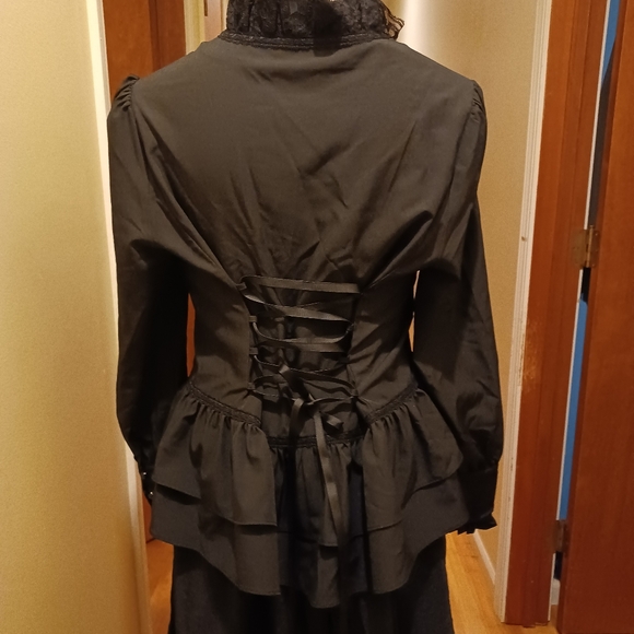 2pc Scarlett Darkness Black Ruffle Custom, Long Flowy  Sz M - Picture 7 of 14